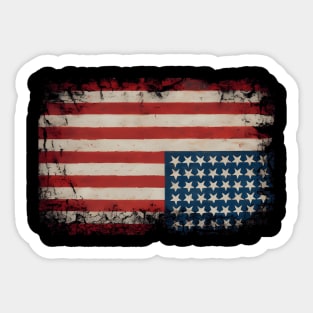 American Flag Distress Upside Down United States Usa Sticker